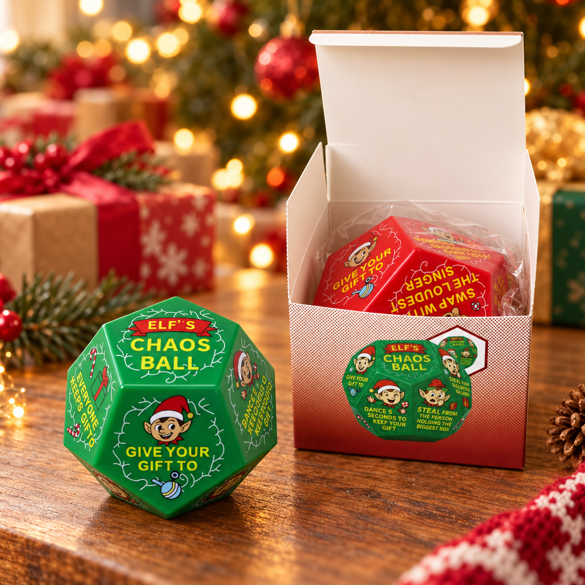 Santa Swap Gift Exchange Dice Boxed Christmas Party Game