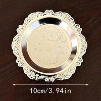 Stainless Steel Vintage Style Round Coaster