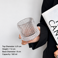 Clear Glass Espresso Cup Small Americano Coffee Drinking Tumbler
