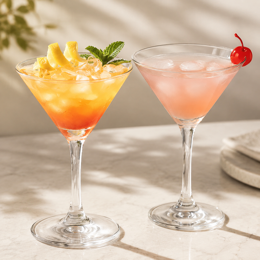 Decorative Stemmed Crystal Glass – Cocktail, Juice & Champagne Goblet