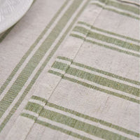 Cotton Linen Striped Tablecloth Rectangular Coffee Table Cover