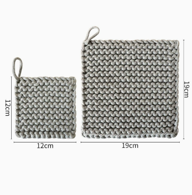 Woven Cotton Rope Coaster Heat Resistant Mat