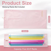 Velvet Mahjong Rack Storage Bag – Soft Drawstring Carrying Pouch for Mahjong Tiles, Game Accessories & Travel Storage