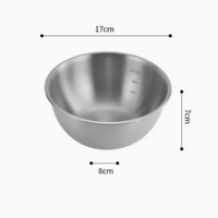 Stainless Steel Mixing Bowl Kitchen Prep Salad Baking Food Container