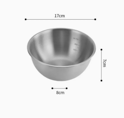 Stainless Steel Mixing Bowl Kitchen Prep Salad Baking Food Container