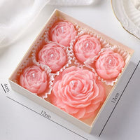 Peony Flower Scented Candle Set