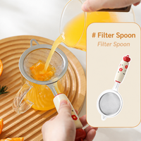 Cute Cartoon Handle Kitchen Utensils Spoon Potato Masher and Strainer
