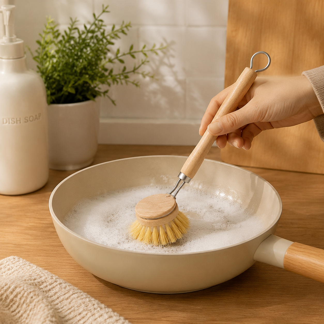 Natural Loofah & Sisal Kitchen Cleaning Brush