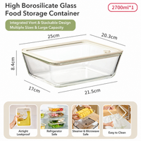 Glass Food Storage Container – Airtight Meal Prep & Freezer Box