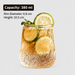 Spiral Textured Glass Tumbler – 380ml Vintage Drinking Cup