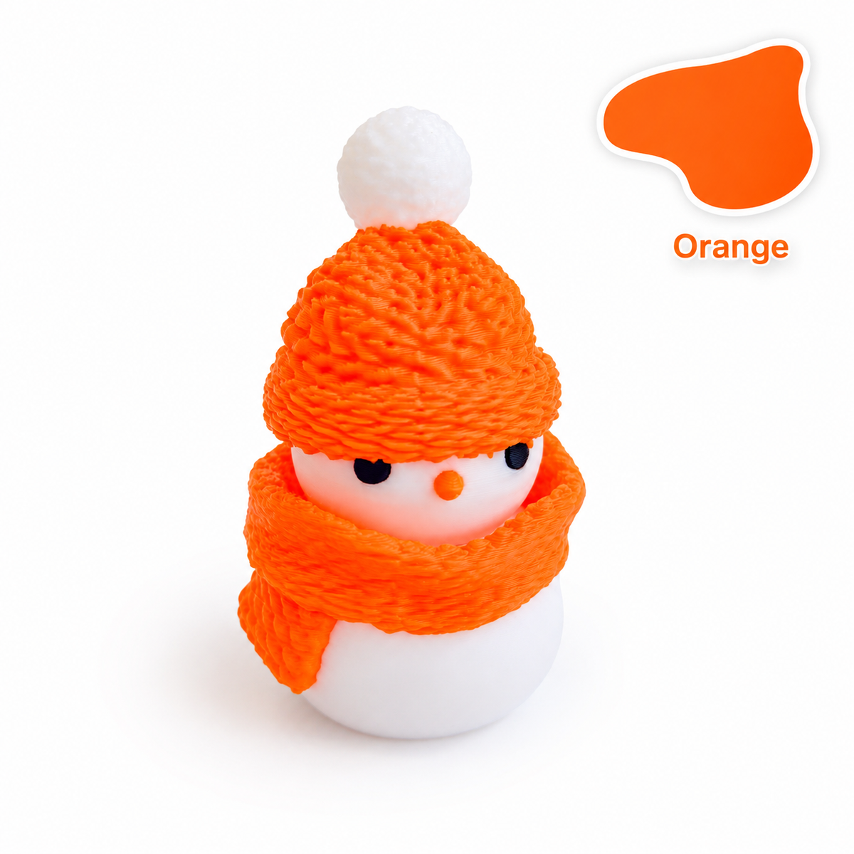 Christmas Snowman TPR Squishy Push Button Stress Relief Fidget Toy