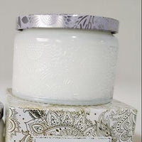 Luxury Embossed Glass Soy Candle