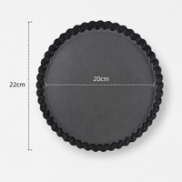 Round Fluted Tart Pan with Removable Bottom – Cake, Quiche