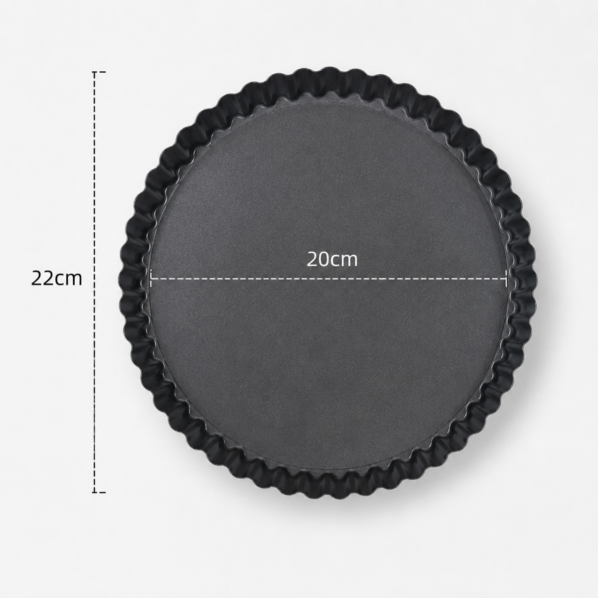 Round Fluted Tart Pan with Removable Bottom – Cake, Quiche