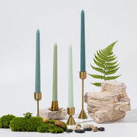 10” Colored Taper Candles, Smokeless Paraffin, 25cm – Set of 4