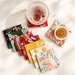 Embroidered Linen Coaster, Heat Resistant Coffee Cup Mat