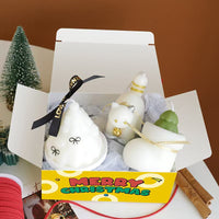 Hand Painted Christmas Candle Gift Set