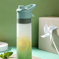 650ml Tritan Spray Water Bottle Outdoor Sports Mist Hydration Cup Portable Summer Cooling Bottle Fitness Travel Drinkware