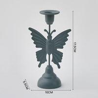 Romantic Butterfly Candleholder Decor, Iron Craft Home Accent