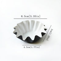 Disposable Paper Cup – Eco-Friendly Ripple Design Party & Dessert Serving Cups