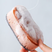 Dual-Sided Cellulose Sponge Scrubber for Kitchen Cleaning