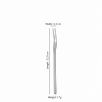 Stainless Steel Mini Dessert Fork Elegant Fruit Fork Cocktail Fork