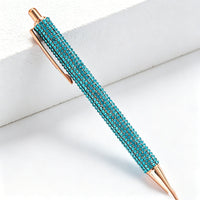 Bling Bling Rhinestone Retractable Ballpoint Pen – Luxury Metal Gift Pen for Office, School & Wedding