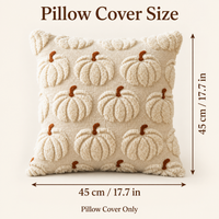 Textured Pumpkin Pillow Cover – Fall Decorative Throw Pillowcase