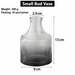 Gradient Ribbed Glass Flower Vase – Decorative Bud Vase for Wedding Centerpieces, Tables and Home Décor