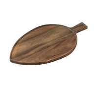 Wood Leaf Serving Tray Acacia Wood Decorative Storage Tray