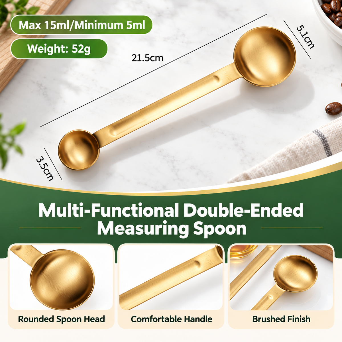 Stainless Steel Double Ended Measuring Spoon