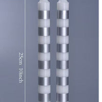 25cm Multicolor Taper Candles – Set of 2