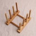 Bamboo Dish Drying Rack Plate Organizer