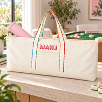 Large Canvas Mahjong Carrying Bag