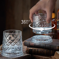 360° Rotating Crystal Glass Cup