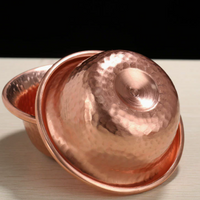 Handmade Hammered Copper Water Offering Cups Set of 7