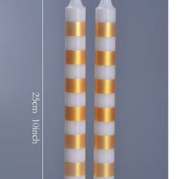 25cm Multicolor Taper Candles – Set of 2