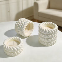 Handcrafted Jute Geometric Scented Candle