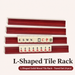 Mini L-Shaped Wooden Mahjong Tile Rack Set, (4 pcs)