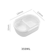 Portable Bento Lunch Box with Compartments Leakproof Food Storage Container for Fruits Snacks Meals