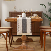 Striped Placemat with Jute Trim Decorative Table Mat