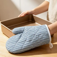 Canvas Heat Resistant Oven Mitt, Fresh Style Microwave Glove