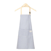 Cotton Linen Apron for Women, Cute Sleeveless Kitchen Smock with Front Pocket