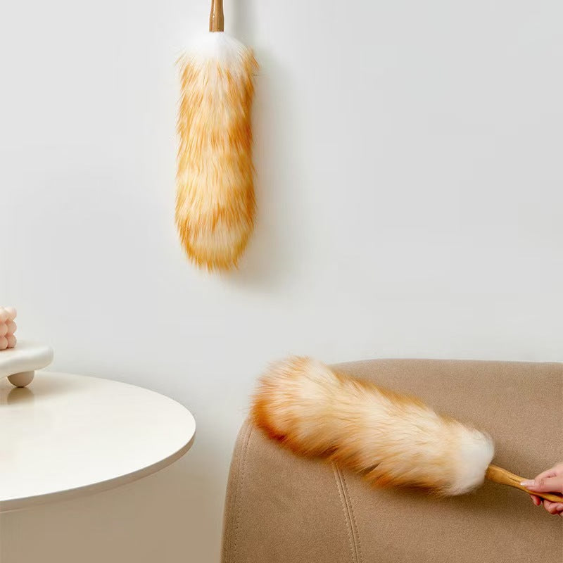 Wool Dust Duster with Bamboo Handle