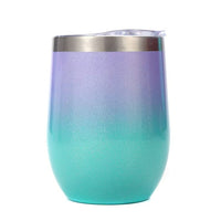 12oz Eggshell Stainless Steel Insulated Cup Double Wall Travel Mug Hot Cold Beverage Tumbler Portable Mini Drink Cup
