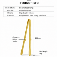 Silicone Food Tongs – 26.5cm Long Handle Kitchen Serving & Cooking Tongs