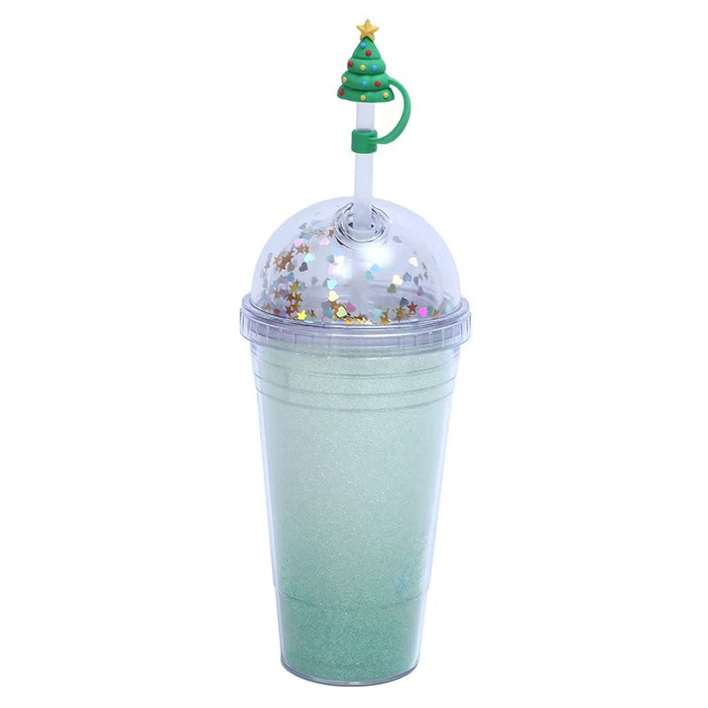 18oz Sakura Double Wall Tumbler with Straw