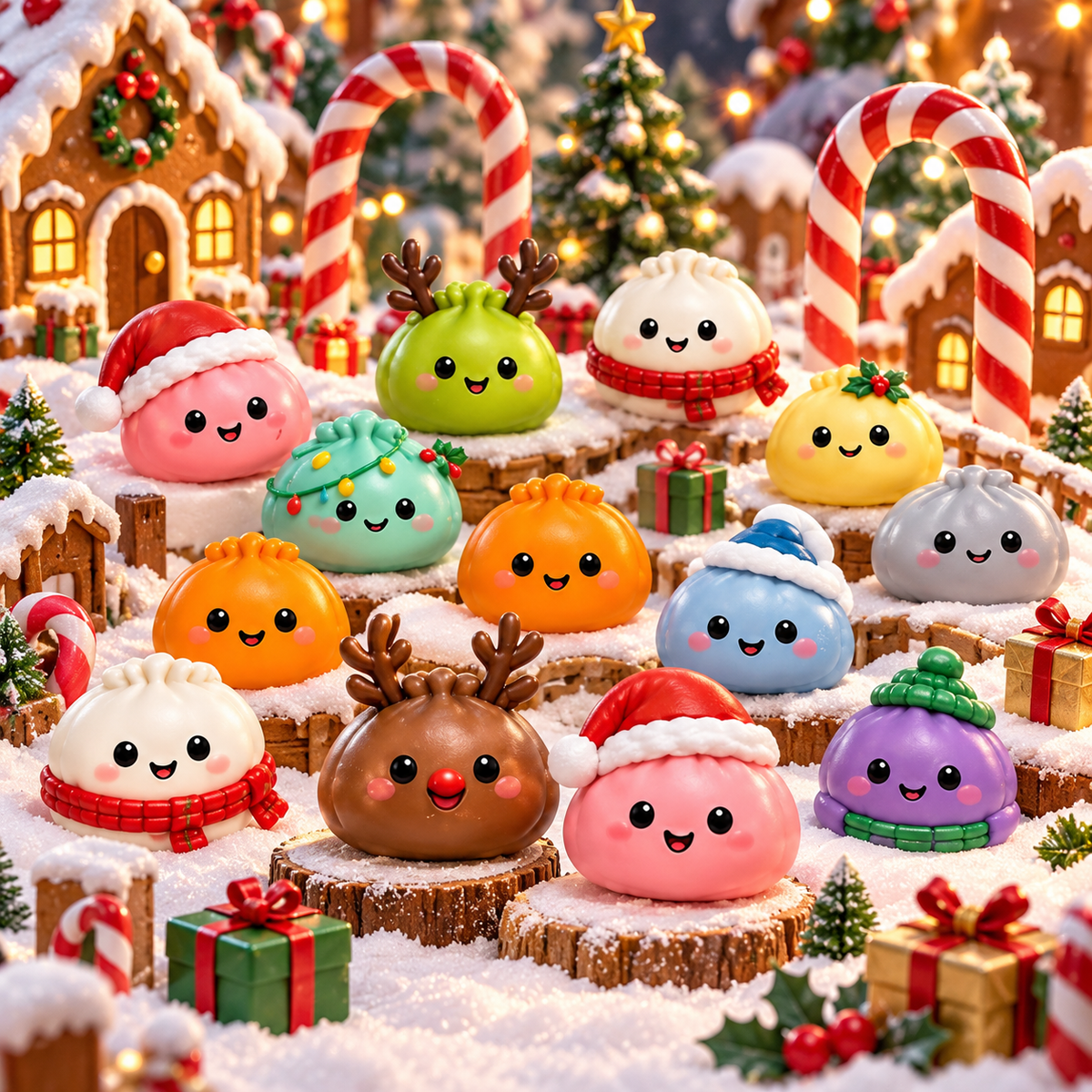 Christmas Advent Calendar – 24-Day Mystery Squishy Toy Countdown Calendar