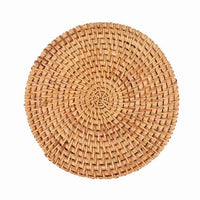 Round Rattan Heat Resistant Trivet Tea Coaster