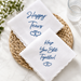 Embroidered Wedding Handkerchief – Cotton Keepsake Gift